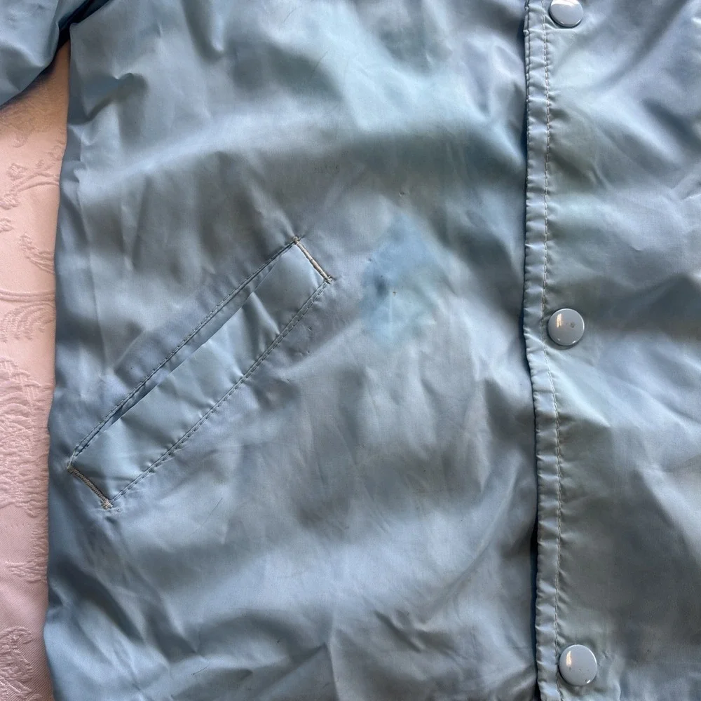 Vintage Sears 70's Students Perma‎ Press Snap Up Windbreaker Jacket Boys M 10-12